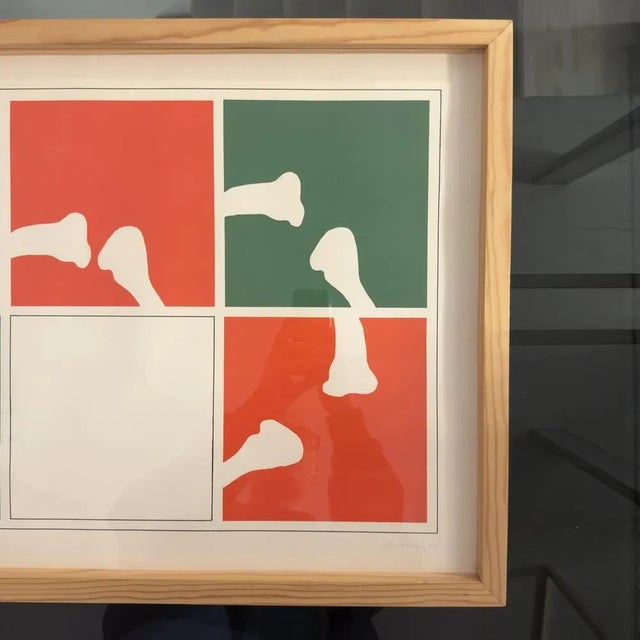 Ettore Sordini, Composition, 1970s, Lithograph For Sale - Image 4 of 6