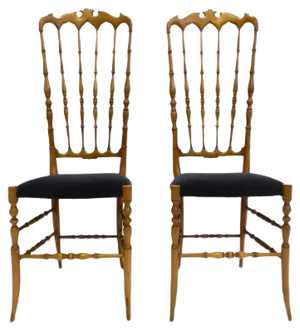 Model Alta Chairs by Gaetano Descalzi for Chiavari Campanino, 1950s, Set of 4