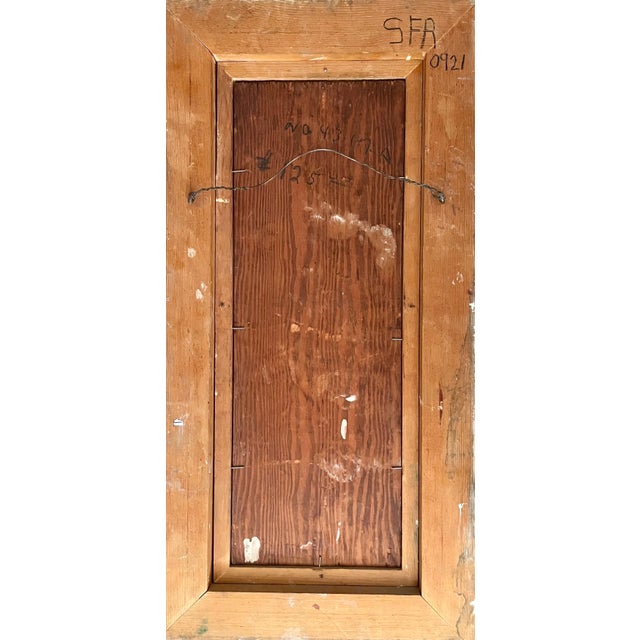 Framed 26 x 13 image 20 x 6.5 inches. YITSKHOK LIKHTENSHTEYN (ISAAC LICHTENSTEIN) (1888-1981) (Icchok, Izrael) was born in...