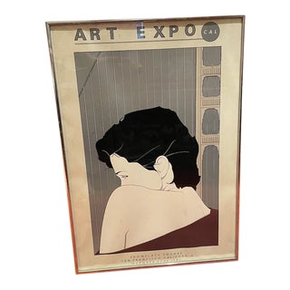 1981 San Francisco Art Exposition Patrick Nagel Poster, Framed For Sale