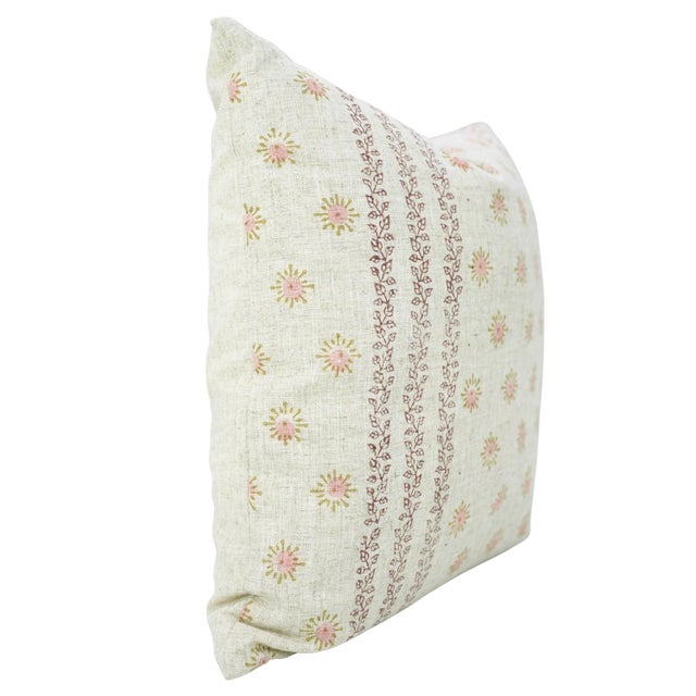 Fabdivine Artisan Block Printed Viscose Linen Pillow Cover – Happy Bloom Decorative Case is a beautifully handcrafted...