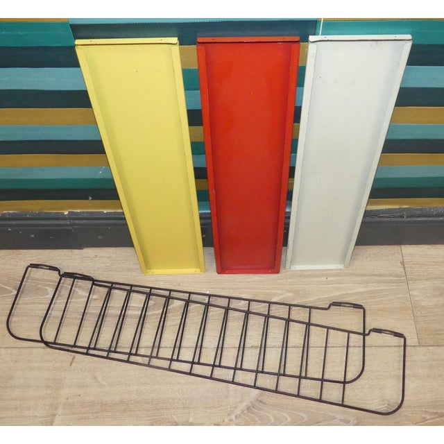 String Shelves in Red, White, Yellow and Black Ladders by A. D. Dekker for Tomado, 1960s For Sale - Image 14 of 15