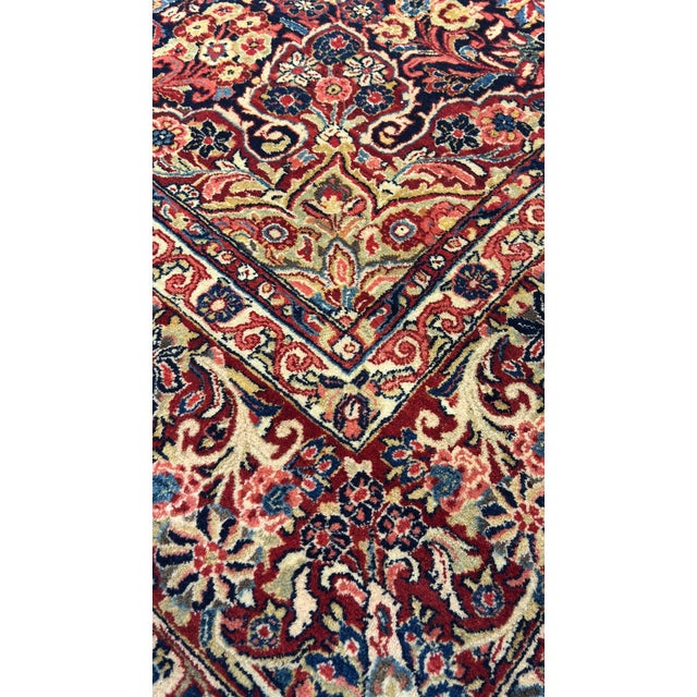 Antique Saruk Rug Size 8'5"x11'7" For Sale - Image 11 of 11