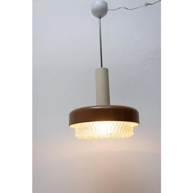 Mid-Century Hanging Lamp, Czechoslovakia, 1970s, in Very Good conditions. Designed 1970 to 1979 European Plug (up to...