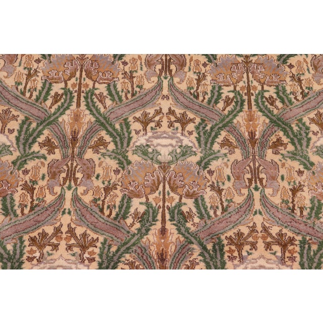 Bohemian Hamjolie Pak-Persian Gold/Green Wool Rug - 8'9'' X 12'3'' For Sale - Image 4 of 8