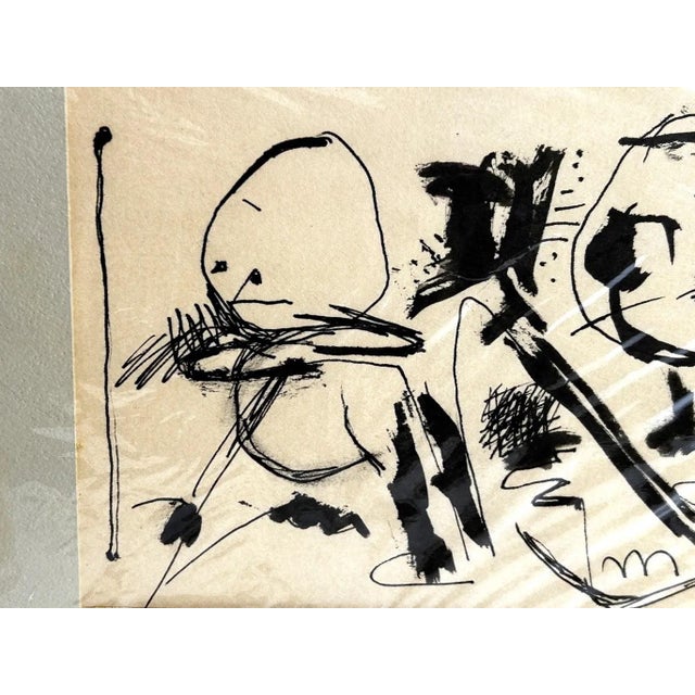 Rod MacKillop Signed Abstract Figurative Ink Drawings, Set of 3, 1965 For Sale In Baltimore - Image 6 of 12