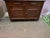 Antique French Art Deco Style Marble Top Oak Wood Cabinet Sideboard With Geometric Front For Sale In Washington DC - Image 6 of 18