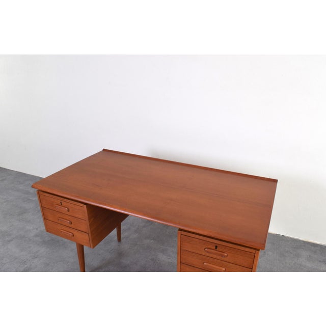 Mid-Century Danish Teak Executive Desk, 1960s For Sale - Image 15 of 18
