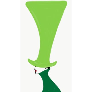 Chapeau Long Green by Annie Naranian For Sale