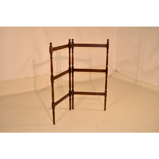 Victorian 19th Century Walnut Folding Blanket/Quilt Rack For Sale - Image 3 of 7