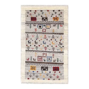 Fine Hand Knotted Persian Gabbeh Rug