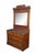 Victorian Antique Victorian Eastlake Walnut Burl Marble Top Dresser & Mirror Vanity Chest For Sale - Image 3 of 15