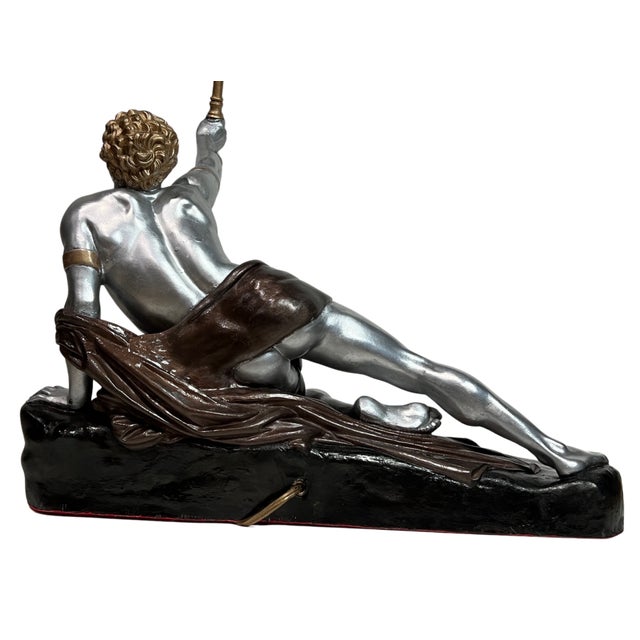 Antique Bradley & Hubbard 1880's "Soldat Spartiate" Sculptural Table Lamp For Sale - Image 16 of 18