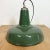 Industrial Green Enamel Factory Pendant Lamp, 1960s For Sale - Image 10 of 16