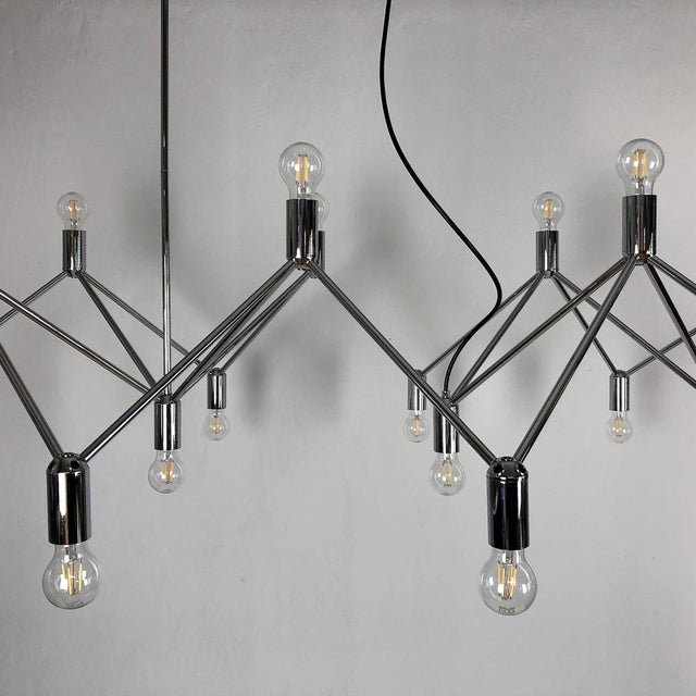 1960s Large Chandelier from Kinkeldey Lights, Germany, 1960s For Sale - Image 5 of 18