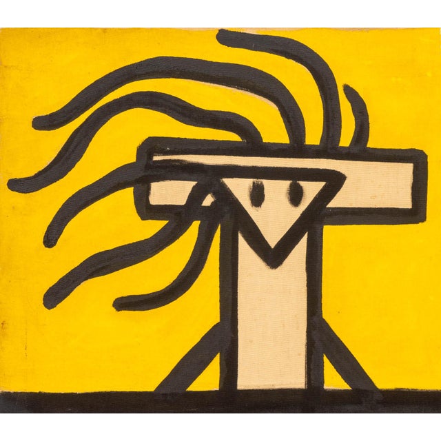 Walter Gaudnek Abstraction Oil on Canvases, 1970 For Sale - Image 4 of 14