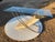 Vintage Postmodern Tessellated Stone & Glass Sculptural Console Entry Table For Sale - Image 17 of 18