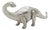 Vintage Italian Handmade Sterling Silver Dinosaur Figurine, 1970s For Sale