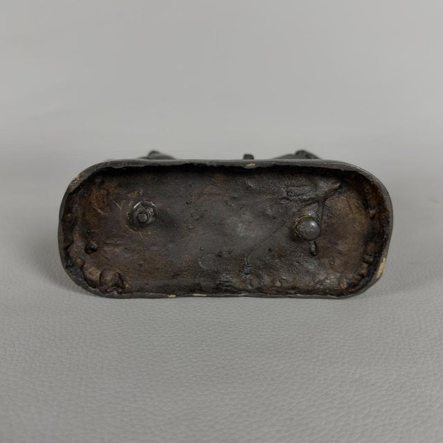 Black Antique Bronze of Dante Alighieri and Beatrice, 19th Century For Sale - Image 8 of 12