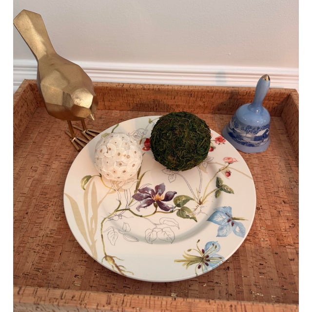 Late 20th Century Late 20th Century Royal Stafford English Botanical Floral & Strawberry Dinner/Display Plate For Sale - Image 5 of 10