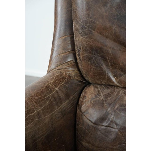 Vintage Armchair in Cowhide For Sale - Image 12 of 17