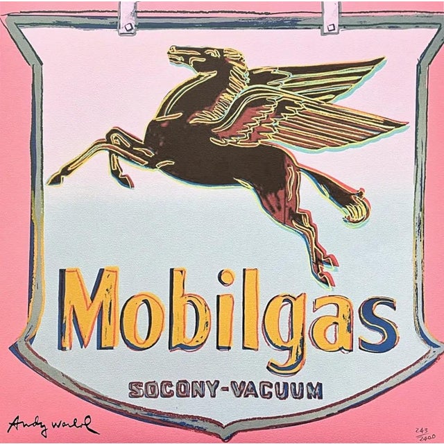 After Andy Warhol, Mobilgas Pink, 1980s, Print For Sale - Image 6 of 6