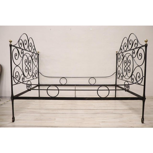 19th Century Iron Double Bed For Sale - Image 6 of 18
