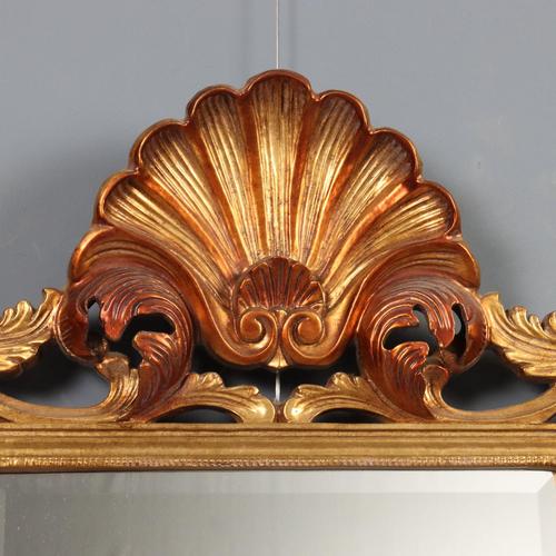 Italian Baroque Style Mirror in Carved Wood For Sale - Image 4 of 12