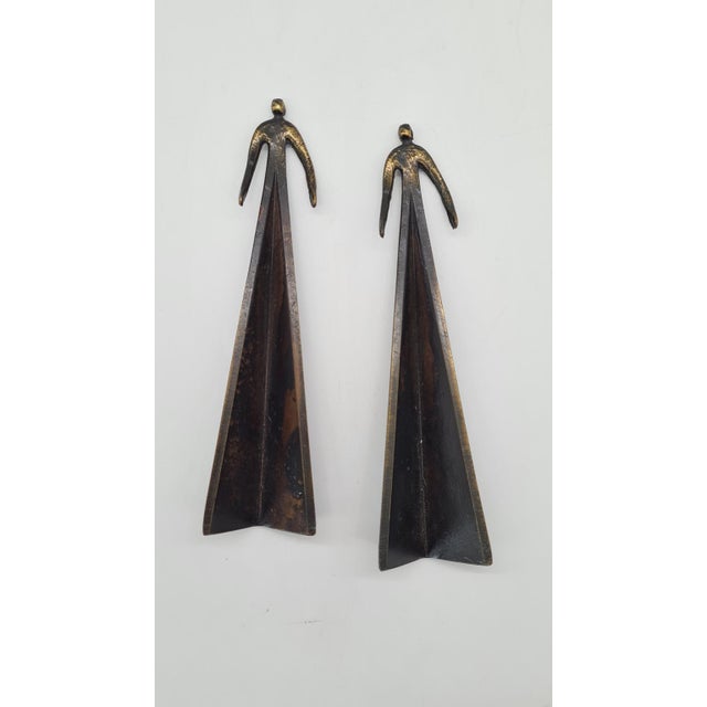 Vintage Bronze Sculptures, 1980s, Set of 2 For Sale - Image 4 of 8