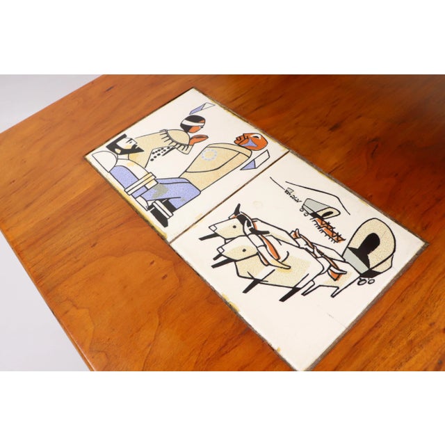1950s Vintage Lane Furniture Mid-Century Modern Tile Side Table For Sale - Image 5 of 13