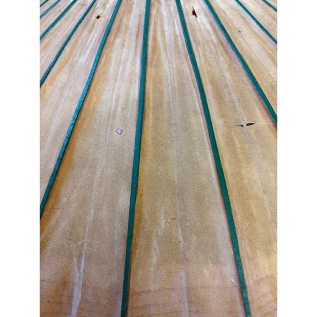 Wood Mid 20th Century Mid Century Modern Bamboo Floor Lamp With a Fab Rice Paper Umbrella Shade For Sale - Image 7 of 11