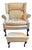 Experience Timeless Elegance With This Premium Leather Wingback Chair and Matching Ottoman Set by Classic Leather. For Sale