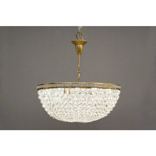 Austrian Crystal Glass Chandelier from Bakalovits and Sons, 1950s For Sale - Image 10 of 11