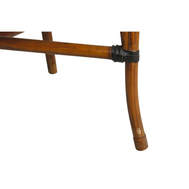 Rush Seat Bamboo Dining Chairs, Set of 10 For Sale - Image 10 of 11