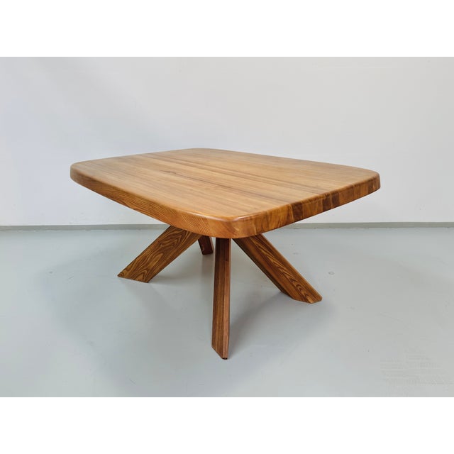 1960s French Early Edition Aban T35C Table in Elm attributed to Pierre Chapo, 1970s For Sale - Image 5 of 18