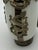 Opaline Glass Snuff Bottle Embellished With Silver Tone Dragons and Lions For Sale - Image 12 of 17