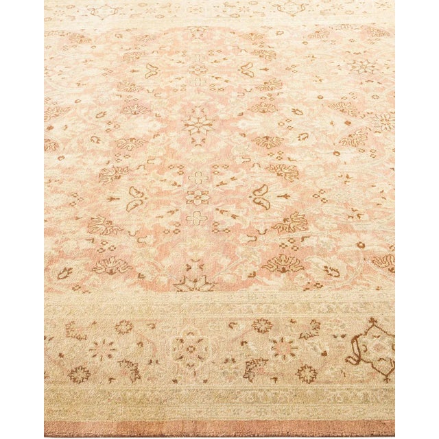 Solo Rugs Vintage Traditional Hand Knotted Wool Area Rug, Beige - 6'1" X 9'3" For Sale - Image 4 of 9