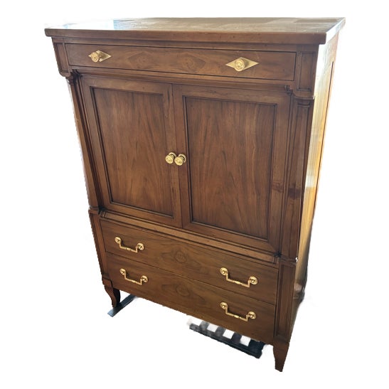 Vintage John Widdicomb Tall Wardrobe Dresser For Sale