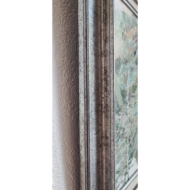 Guy Bardone, Les pins inclinés-Anzère, 1977, Oil on Canvas, Framed For Sale - Image 8 of 11