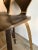 Modern Cherner Style Walnut Stool- Set of 3 For Sale In Los Angeles - Image 6 of 12