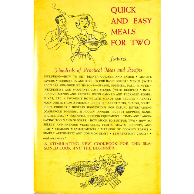 1950s "Quick and Easy Meals for Two" 1952 Shouer, Louella G. For Sale - Image 5 of 11