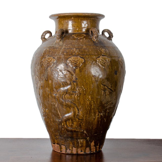 17th Century Martaban Storage Jar For Sale - Image 4 of 13