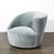 Pair of Powder Blue Mohair Velvet Swiveling "Nautilus" Chairs by Vladimir Kagan For Sale - Image 10 of 15
