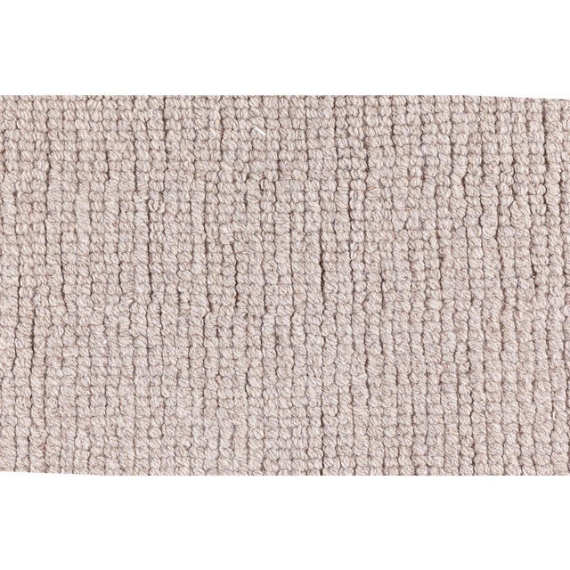 Contemporary Flatweave Solid Light Beige Carpet "Mojave" by Doris Leslie Blau For Sale In New York - Image 6 of 7