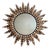 Vintage Italian Round Sun Mirror, 1950s For Sale