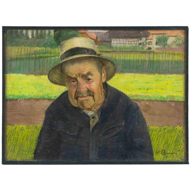 Portrait of man is an original modern artwork realized by Paul Ascan Demmé (Bern 1866 - 1953 Paris) in the early 20th...