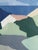 Mid-Century Modern 'Along the Blue Coast' Swedish Abstract Landscape Oil Painting, Framed For Sale - Image 11 of 13