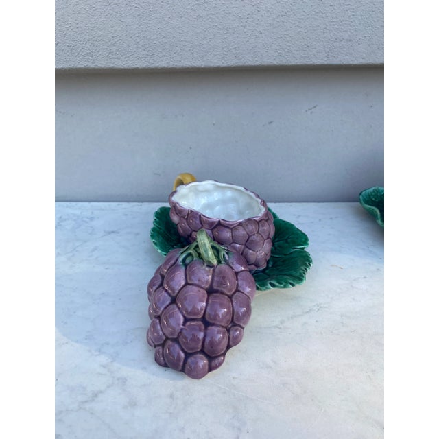 Majolica Grapes Tureen Sarreguemines, Circa 1930 For Sale In Austin - Image 6 of 8