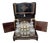 Napoleon III Boulle Liquor Cabinet by Cristallerie Du Pantin, Set of 20 For Sale