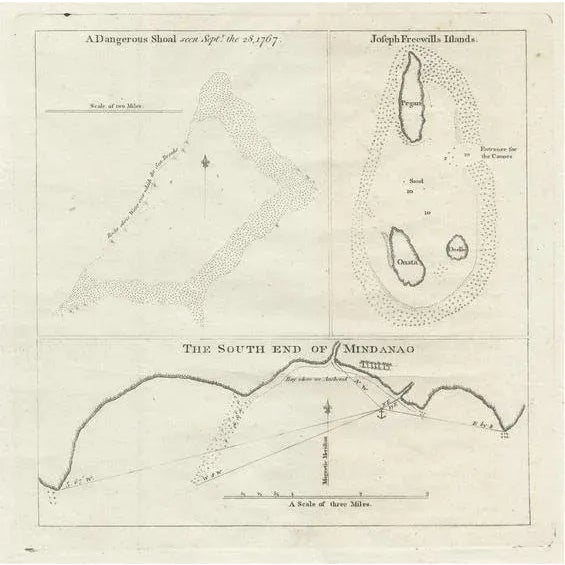 Late 18th Century Map of the Philippines with Joseph Freewills Island & Mindanao South End, 1773 For Sale - Image 5 of 5
